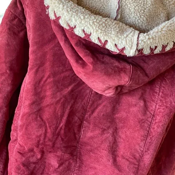 Torrid Suede Hoodie Jacket Size 2 18/20 - Picture 10 of 13